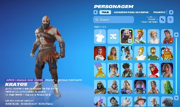 Conta De Fortnite com pacotão completo do kratos