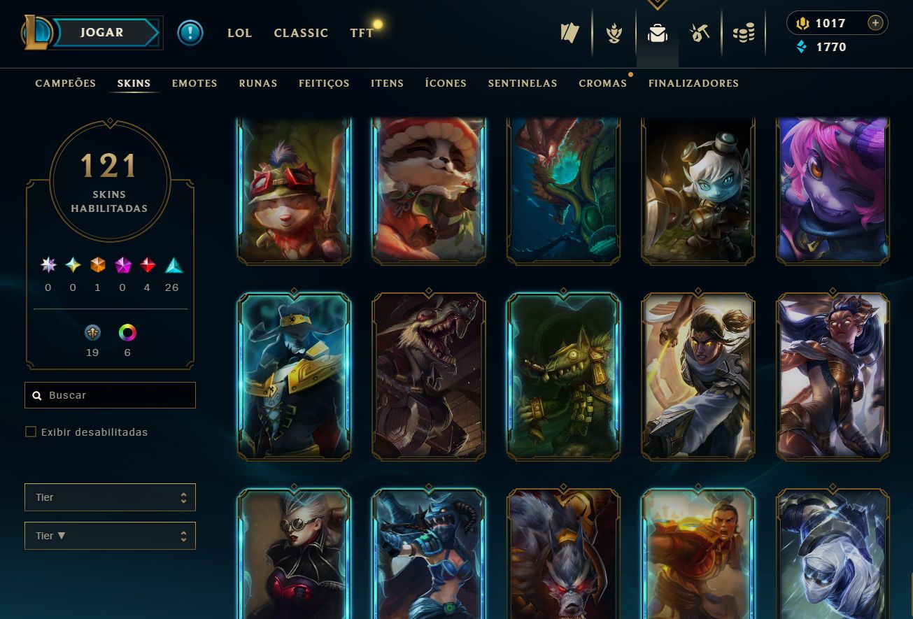 [ACESSO IMEDIATO] Ranked Open 121 Skins 125 Campeões 1K DE RP