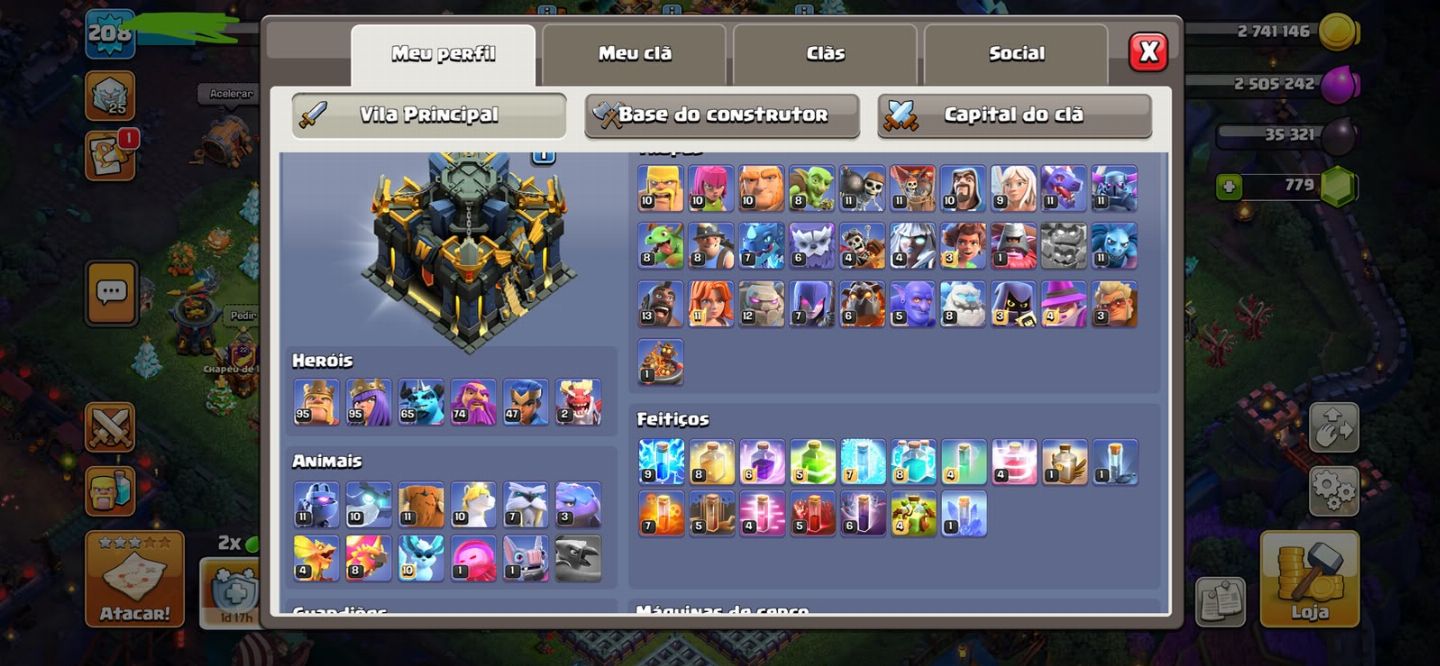 CONTA CV17 CLASH OF CLANS