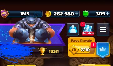 Conta clash royale nível 16.. mais de 13000 troféus