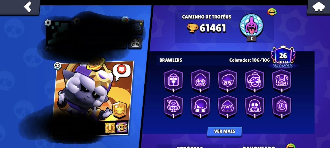 Conta Brawl Stars raríssima de 2018