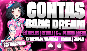 [CONTAS BANG DREAM GIRLS BAND PARTY] BGP | STARS | GEMAS | 4 STAR | 5 STAR | JP