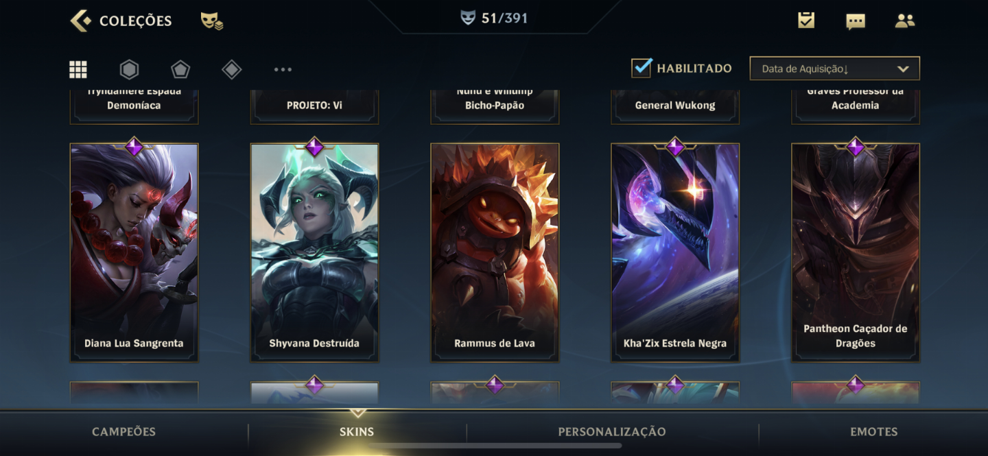 Conta wild rift