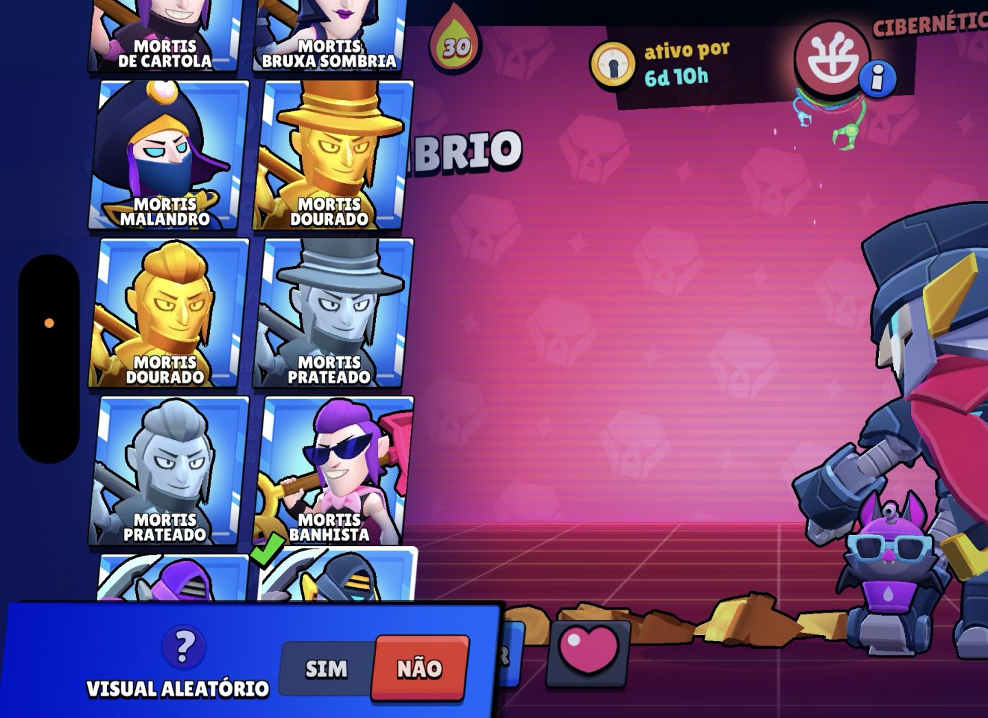 Conta rara de brawl stars com muitas skins antigas