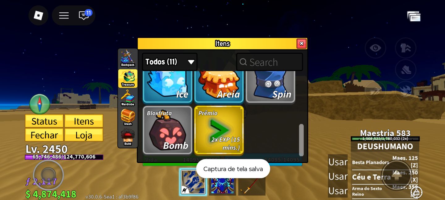 Conta blox fruits com kitsune perm