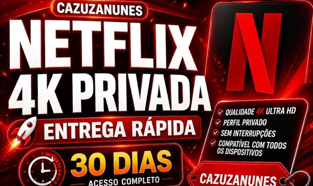 CONTAS NETFLIX 4K TELA PRIVADA 30 DIAS! - ENTREGA APÓS PAGAMENTO