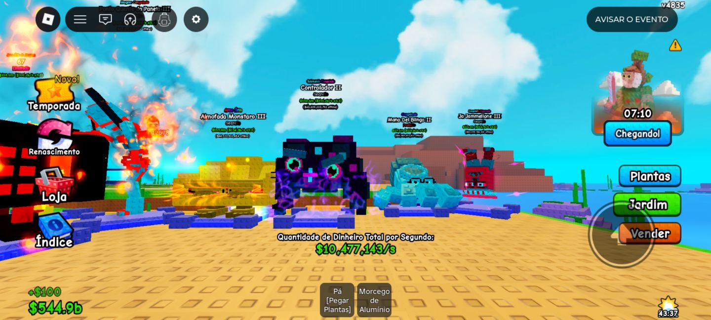 CONTA PLANTS VS BRAINROTS COMPLETO E BOA PARA QUEM ESTÁ COMEÇANDO.
