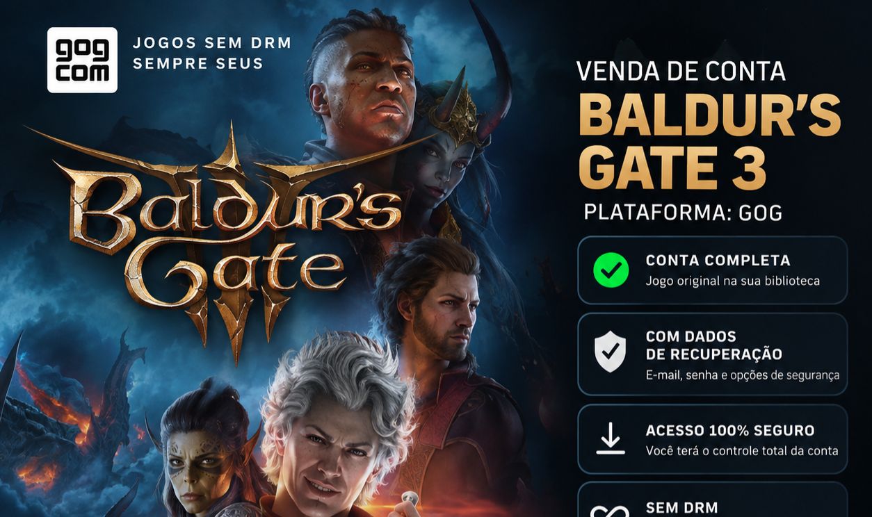 Baldurs Baldur's Gate 3 conta completa GOG PC