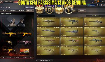 CONTA CFAL 13ANOS GENUINA ITENS RAROS - COD MIZKI