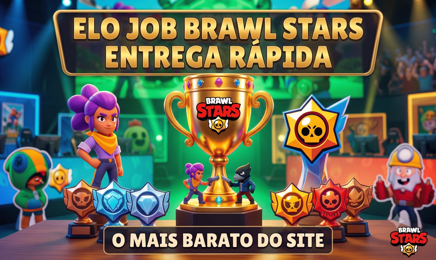ELOJOB - MELHOR PREÇO E ENTREGA RAPIDA BRAWL STARS ( TROFEUS , DOMÍNIO E RANK