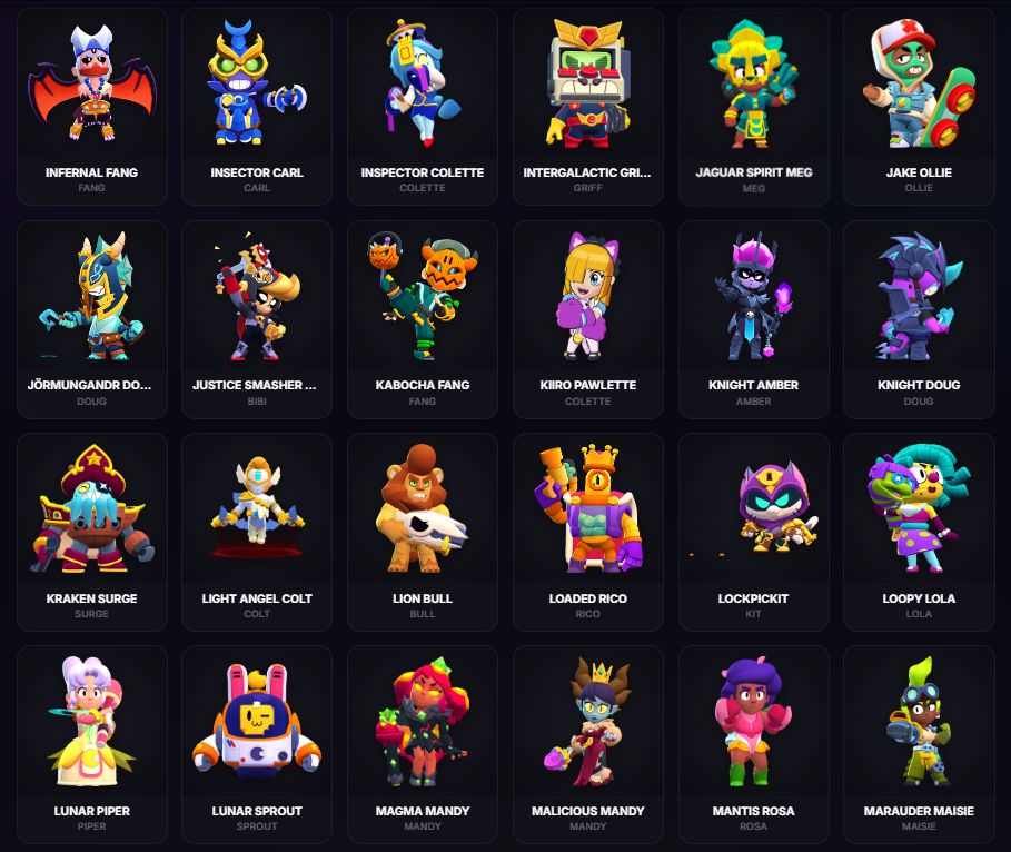 CONTA BRAWL STARS OG | 72K TROFÉUS | LENDÁRIO I BEST | 107 BRAWLERS (49 P11) | M