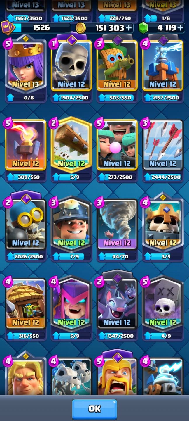 Conta Clash Royale à venda nível avançado!