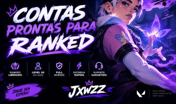 CONTAS VALORANT LEVEL 20 RANKED LIBERADO | PRONTAS PARA JOGAR - LATAM/EU/NA ETC
