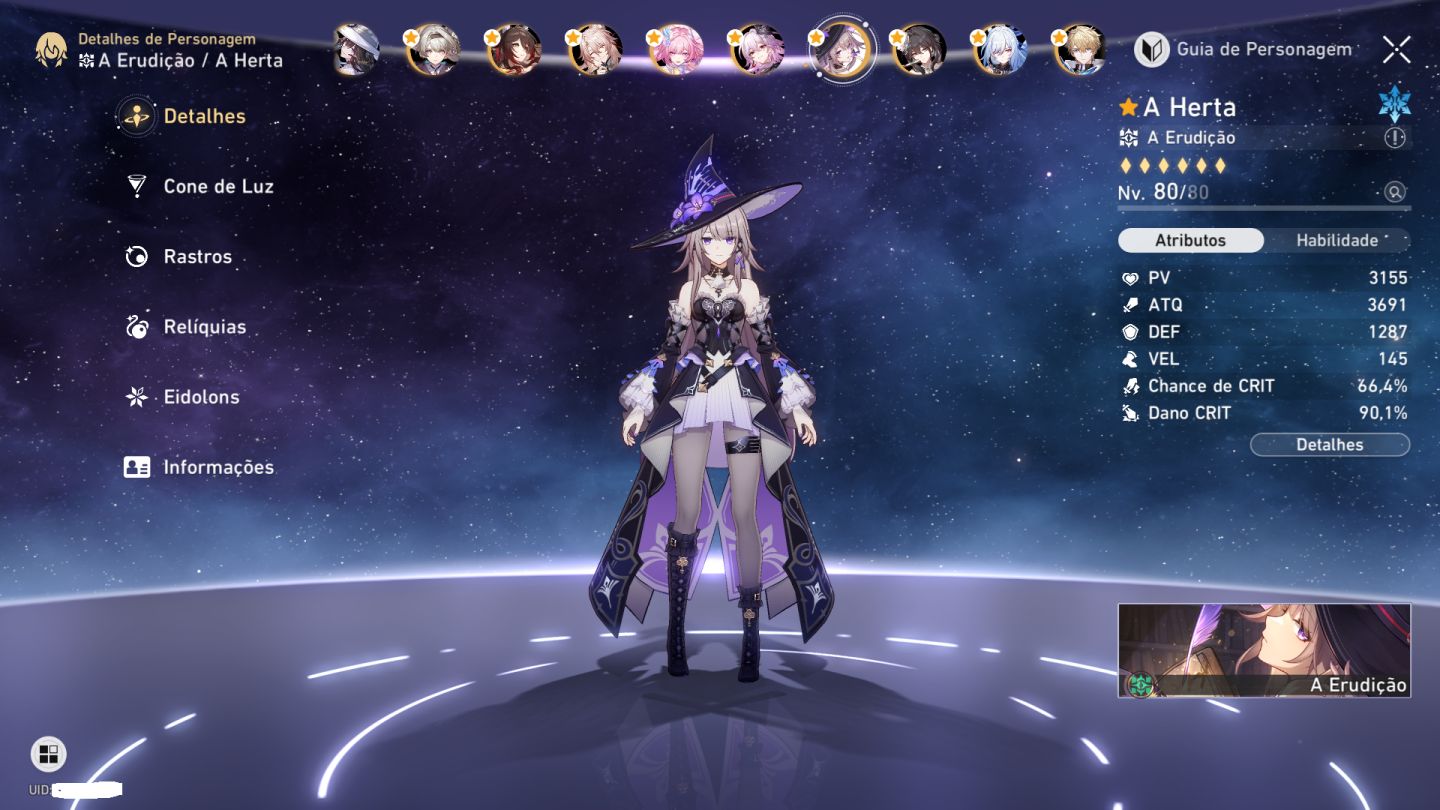 Conta End Game Honkai Quase Todos os Bonecos 5