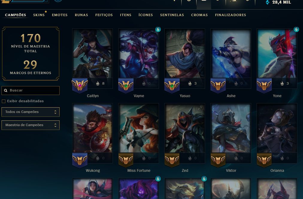 [Entrega Automática] Lol Prata, 72 Skins, Skins Mítica e Lendária, 28K Ea, Lvl69