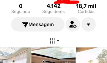 Conta do tik Tok com 4142 seguidores