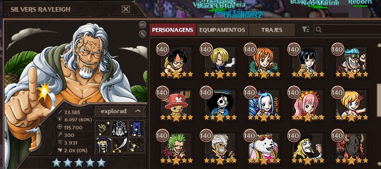 14K DE TRIP/CONTA COM RAYLEIGH E SET DO HAWKINS+16 GLA-GRAND LINE ADVENTURES