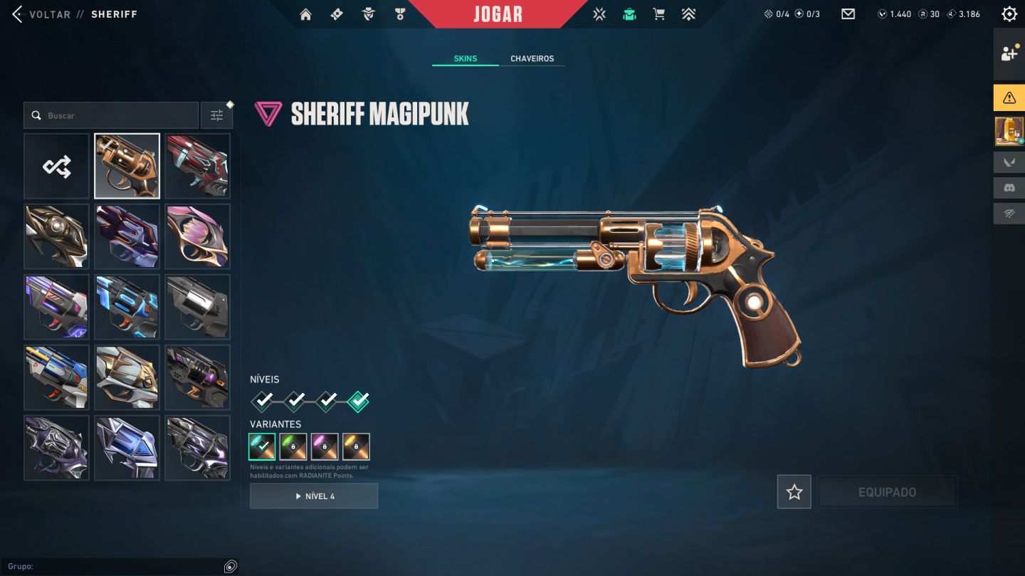 Conta Valorant com mais de 70 skins COMPRADAS