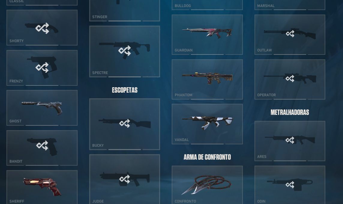 CONTA VALORANT MUITAS SKINS 1k gasto