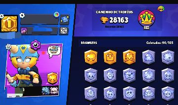 CONTA BRAWL STARS 7 ANOS - TODOS OS ÍCONES