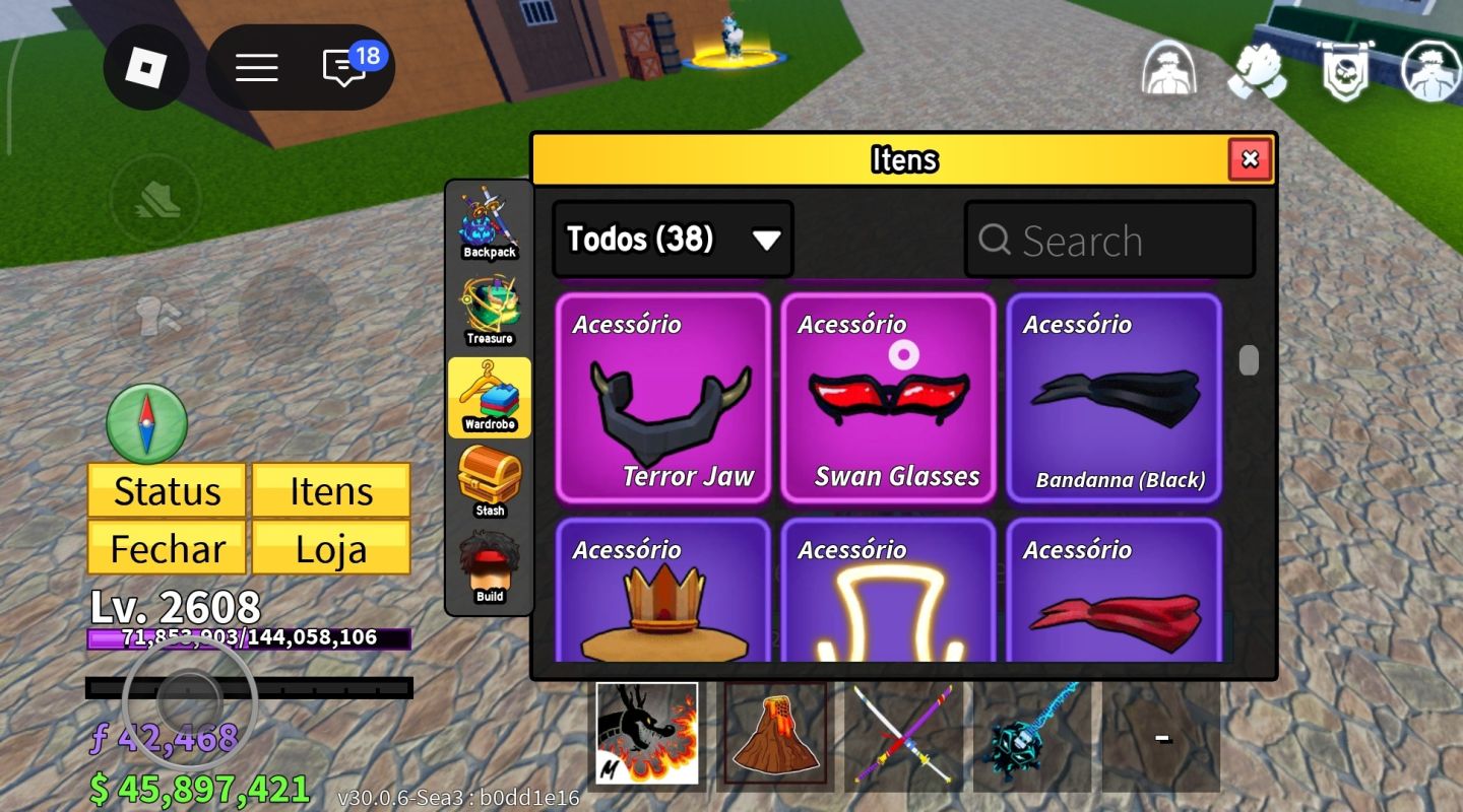 CONTA ROBLOX | LVL 2608 MAX | BLOX FRUITS CYBORG V4 DESP | CDK + TTK | 45M