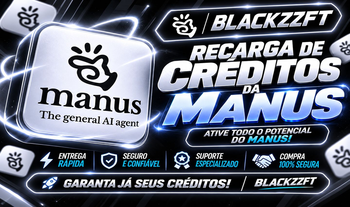 MANUS IA | RECARGA DE CRÉDITOS | MELHORES PREÇOS DA PLATAFORMA