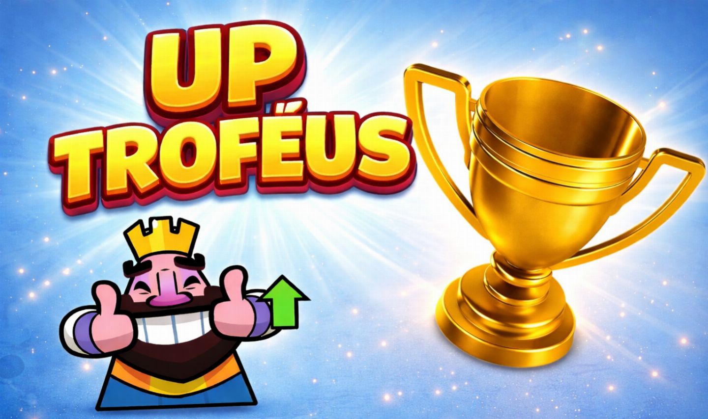 UPO TROFEUS CLASH ROYALE (MENOR PREÇO DO MERCADO)!!!