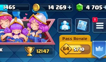 CLASH ROYALE CONTA ARENA 29, 12K DE TROFÉUS, LEVEL 58,