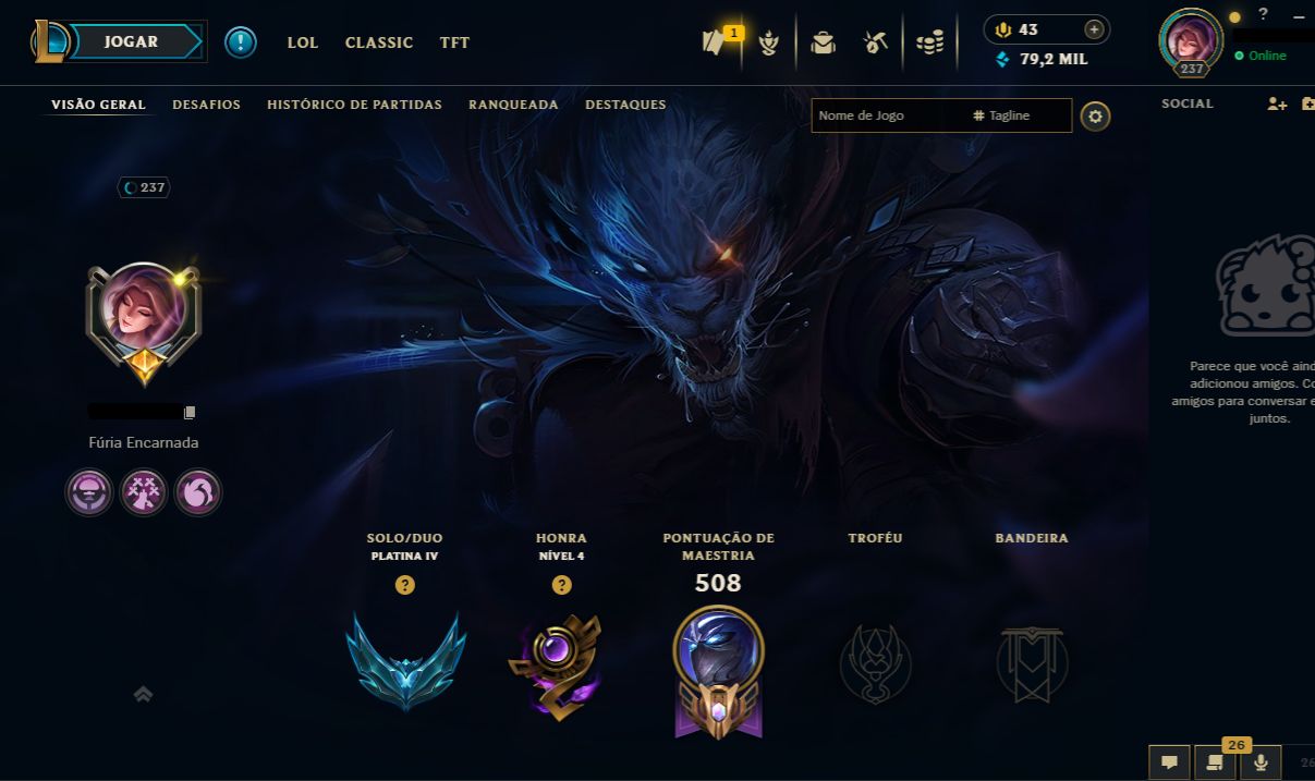 CONTA LOL | 160 SKINS | SEASON 2013