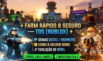 FARM RÁPIDO & SEGURO - TOWER DEFENSE SIMULATOR (GEMAS, COINS, NIVEL)