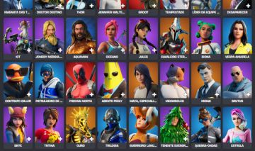 CONTA FORTNITE PASSE MIDAS + MARVEL COMPLETO + SIMPSONS.