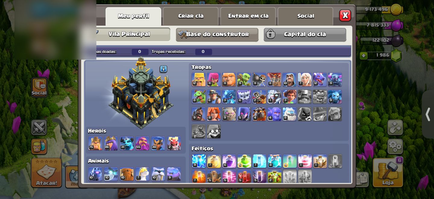 CV18 QUASE FULL - CLASH OF CLANS
