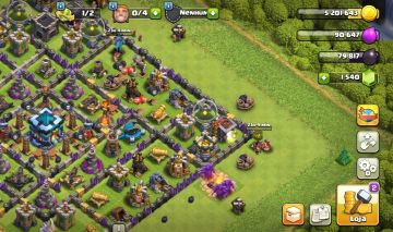 Conta de clash of clan CV13/Nível 59/1540 gemas/rainha arqueira pirata
