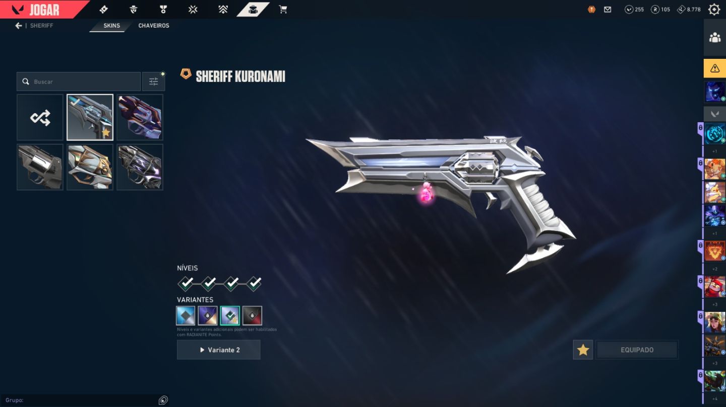 Conta diamante valorant