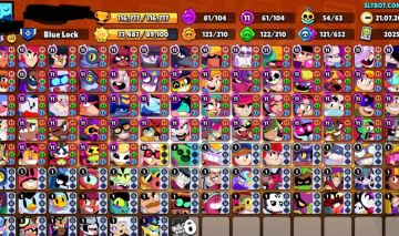 116K DE TROFÉUS | 104/104 BRAWLERS | 257 SKINS | 47 P2 | 108 PRESTÍGIO TOTAL