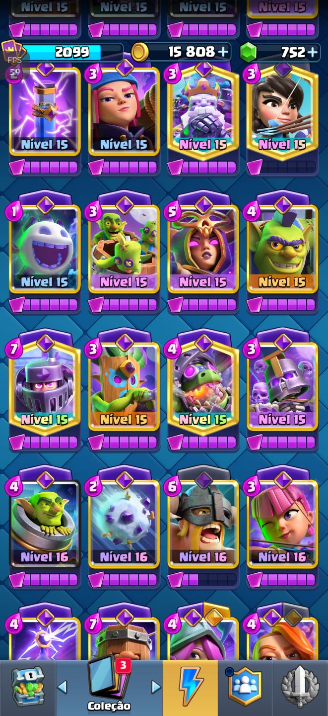 CONTA DE CLASH ROYALE GEMADA