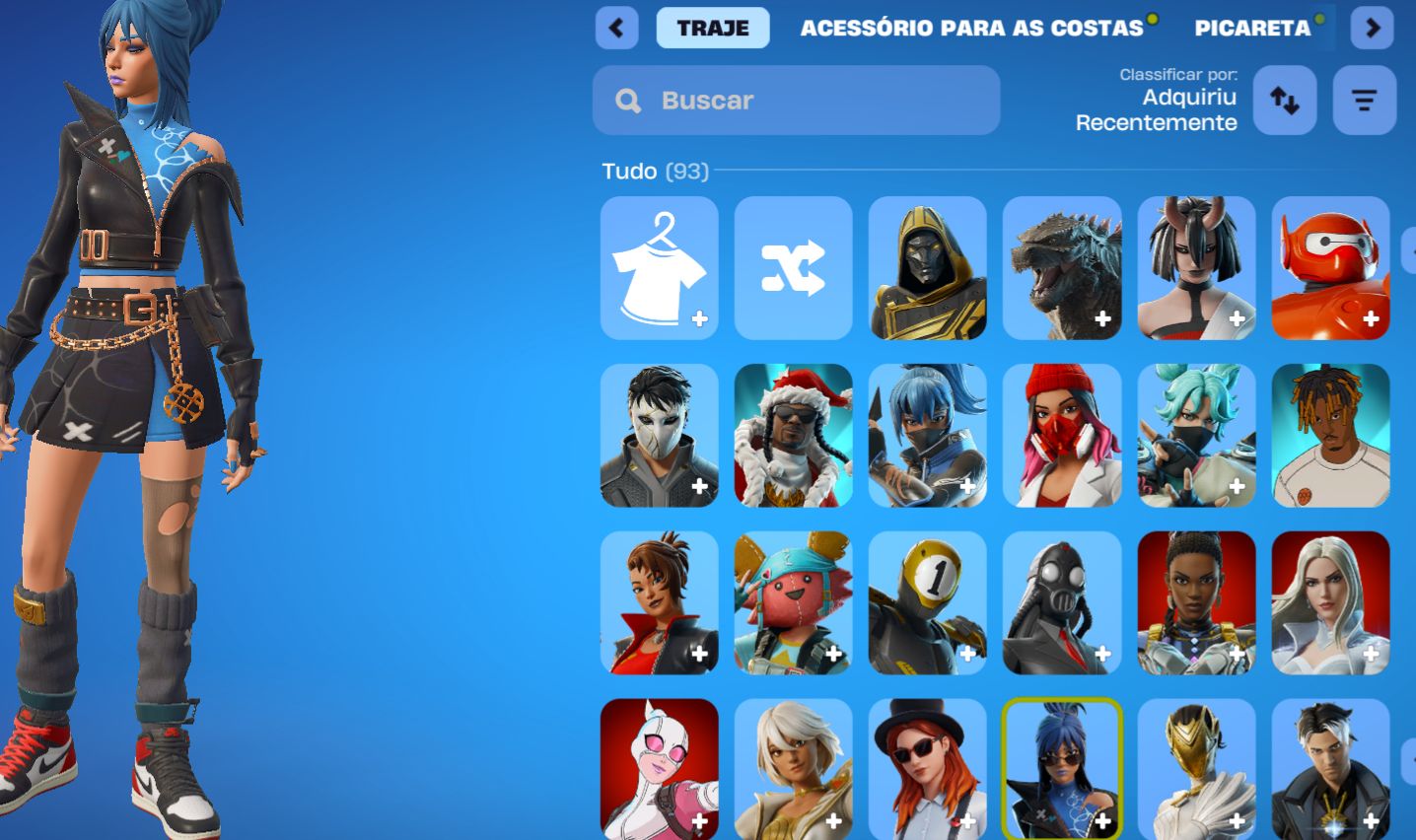 Conta Fortnite com 139 Skins