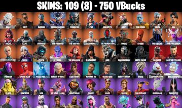 Conta Fortnite OG com Temporadas 4, 5, 6, 7, 8 | Ragnarok | Mako e 109 skins.