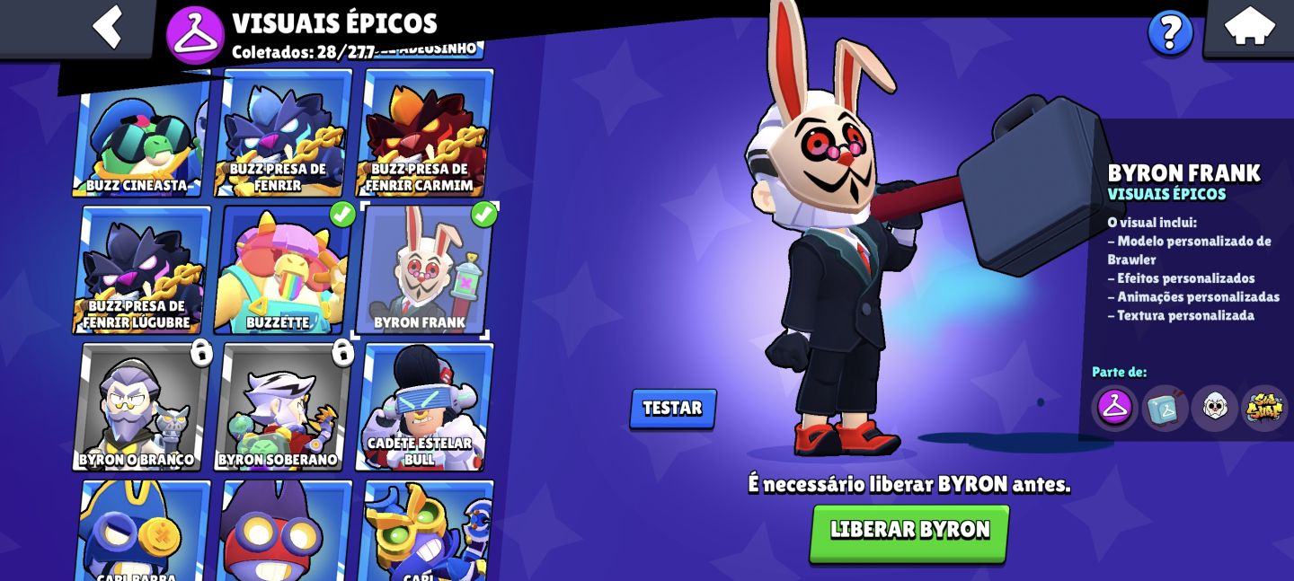 Conta Brawl diversas skins raras conta de 2023