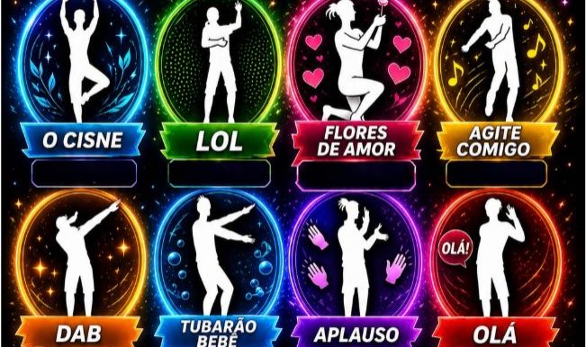 EMOTES FREE FIRE VIA ID | DAB, LOL, TUBARÃO, APLAUSO E MAIS