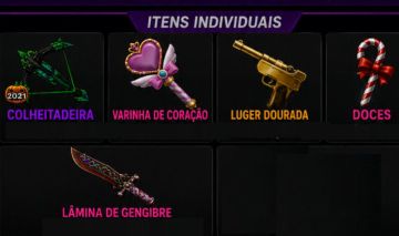 DESAPEGO DE ITENS DO MM2 (ROBLOX)