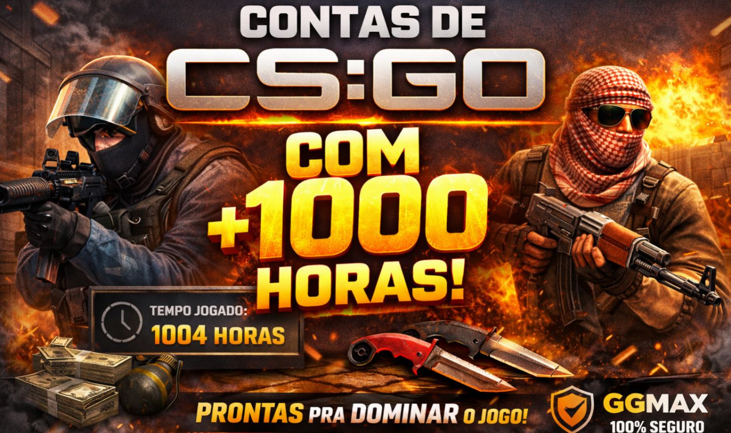 Contas csgo 1.000 Horas+