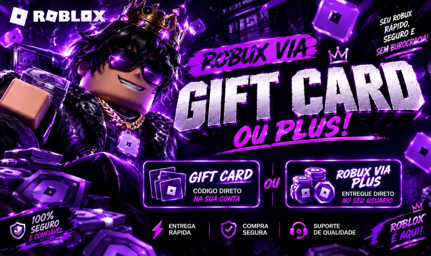 [55% OFF] Robux Via Plus ou Gift Card | No Precinho! + Entrega Rápida!