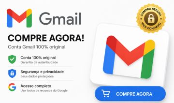 CONTAS GMAIL NOVAS PREMIUM IP BR - PERFEITAS PARA ADS