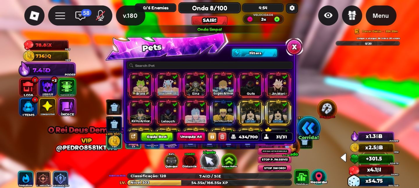SERVIÇOS & FARM ANIME ASTRAL SIMULATOR