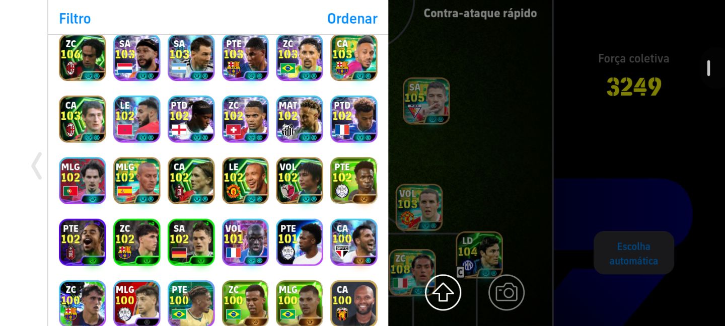 CONTA EFOOTBALL RARA! 3249 FORÇA | Ney BLITZ + NESTA + Suárez Blitz + Outros