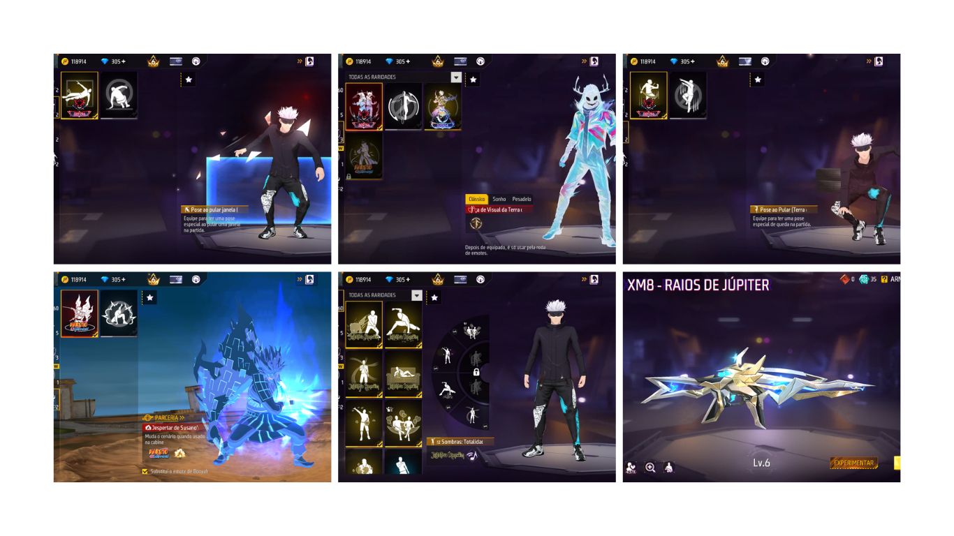 CONTA FF LVL 68 - PRIME 6 - 7 ANOS - ANGELICAL AZUL