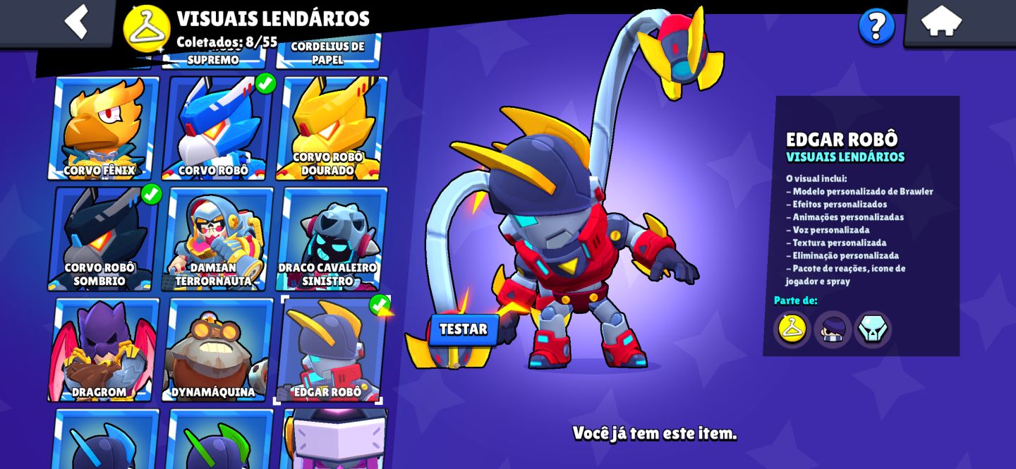 Conta brawl stars 55k trofeis Oferta relampago