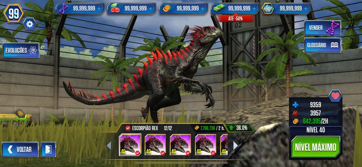TOP 1 VENDAS - DINHEIRO/DNA's/ÂMBAR/LEALDADE E MUITO MAIS NO JURASSIC WORLD