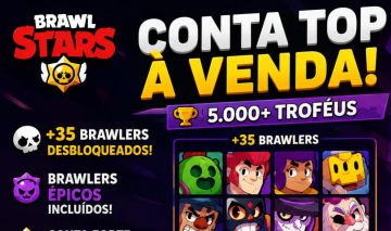 Conta Brawl Stars 5k de troféus